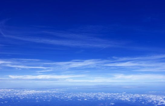 Blue sky in a sunny day