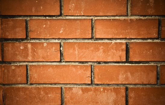 Fragment of brick wall 