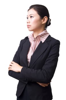 Crossed arms confidence Asian Business women