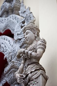 Thai art Statues in thai temple