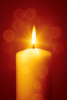 An image of a nice red christmas candle