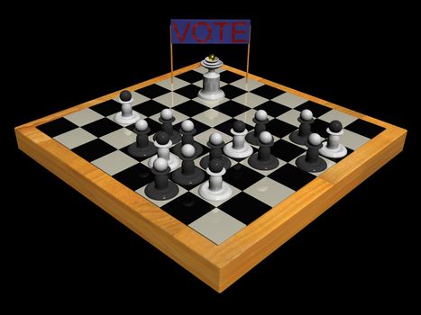 The Candidate Addresses to Pawns.(Vote cuncept and presentation figure 3d).