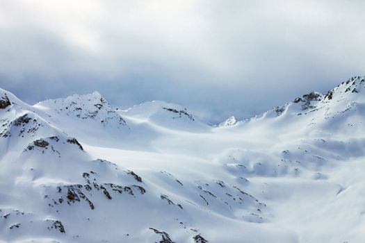 Gorge in mountains. Russia, Caucasus, Cheget Mount