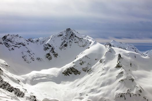 Gorge in mountains. Russia, Caucasus, Cheget Mount