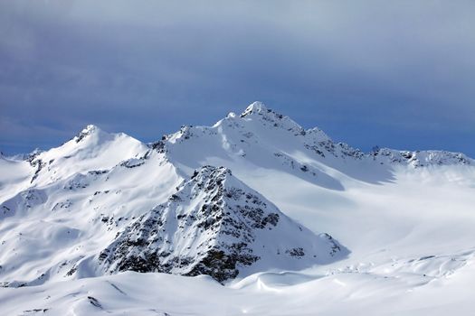 Gorge in mountains. Russia, Caucasus, Cheget Mount