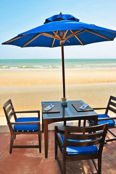 lunch and sea view beach