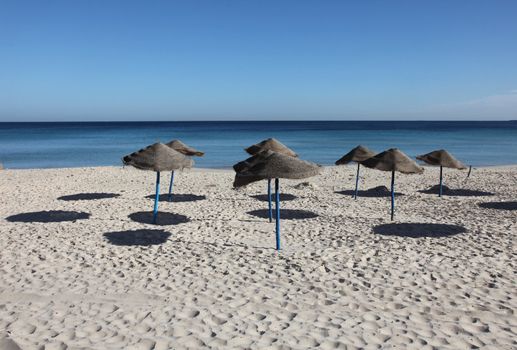 Beach on a sunny day, Sousse, Tunisia