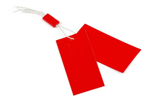 Blank tag isolated on a white backgrounds