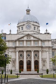 Government buildings in Dublin, Ireland.