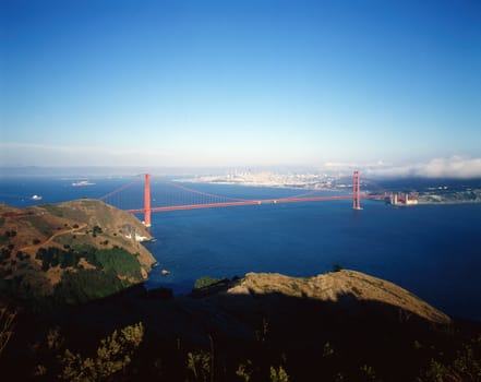 San Francisco with Golden Gate Bridge
