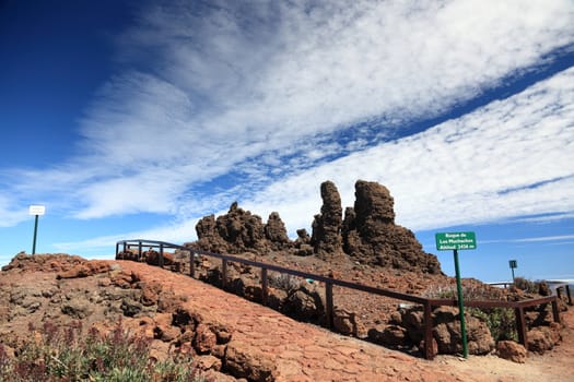 La Palma, Canary Islands at the peak of the volcano island at Roque de los Muchachos.