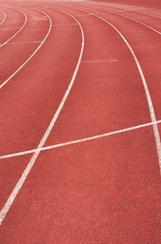 running track for race, for concept or background.
