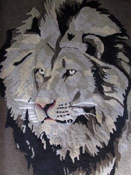 My hand crafted homemade Lion wall hanging