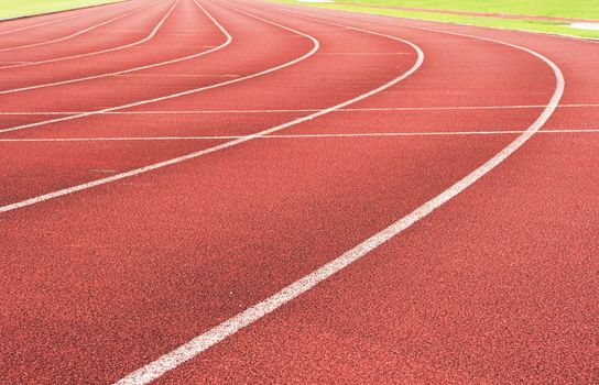 running track for race, for concept or background.