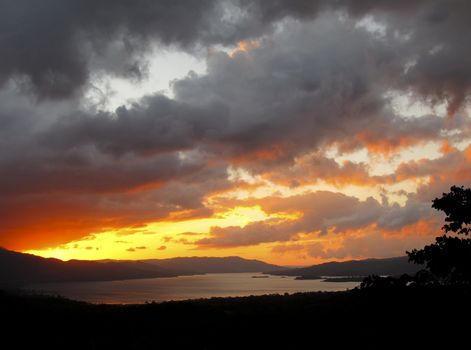 Sunset on Arenal Lake Costa Rica