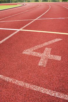 running track for race, for concept or background.