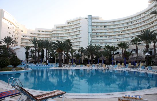 Hotel swimming pool in Sousse, Tunisia