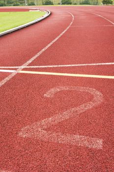 running track for race, for concept or background.