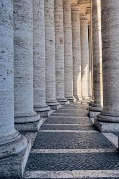 Bernini's colonnade at Saint Peter's Square. Rome