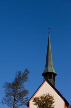 Traditional style chapel in Black Forest, rural Germany.
