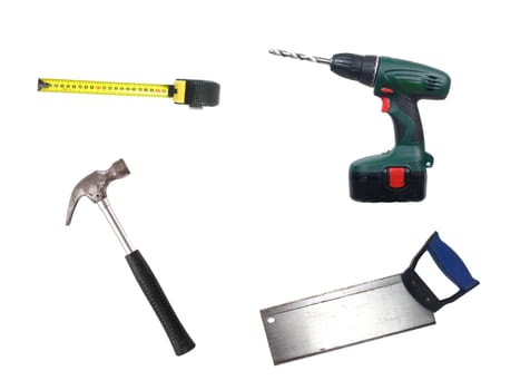 Tools isolated against a white background