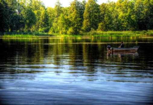 lake in serock, warsaw, poland