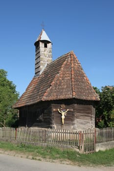 A traditional church made of wood