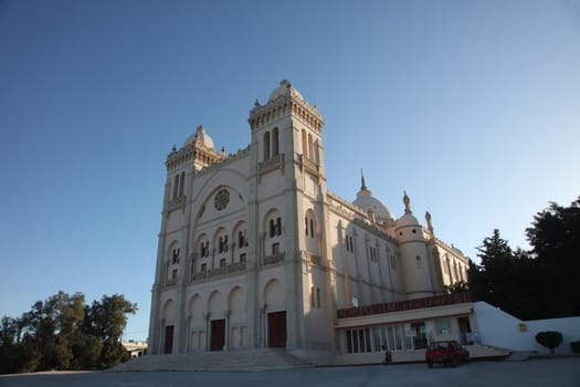 Tunisia. Carthage. Byrsa hill - Saint Louis cathedral