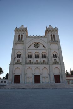 Tunisia. Carthage. Byrsa hill - Saint Louis cathedral