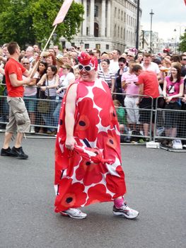 LONDON - July 2: Gay Pride 2011 In Trafalgar Square July 2nd, 2011 in London, England.
