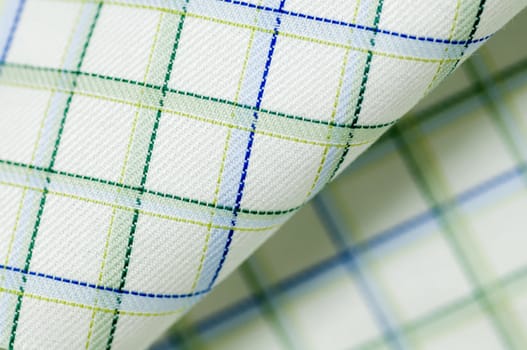Close up real gridded fabric