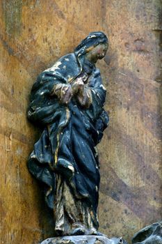 Blessed Virgin Mary under the cross