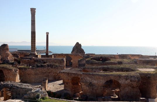 Tunisia. Ancient Carthage. The Antonine Baths