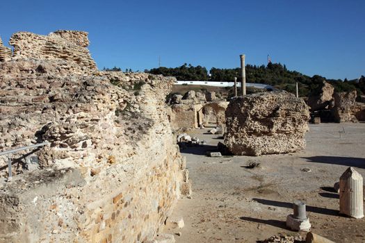 Tunisia. Ancient Carthage. The Antonine Baths