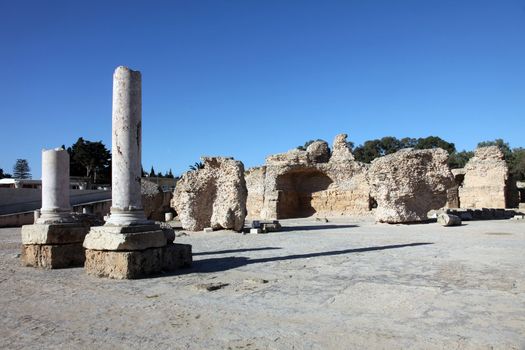 Tunisia. Ancient Carthage. The Antonine Baths