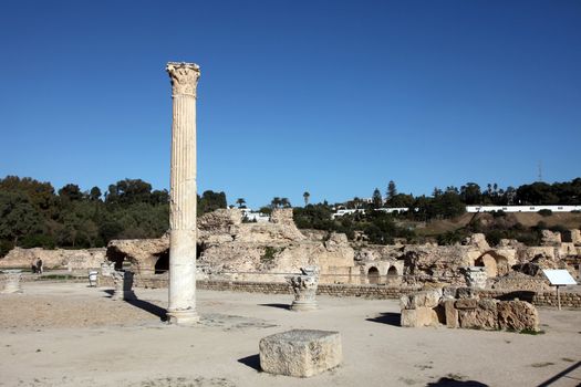 Tunisia. Ancient Carthage. The Antonine Baths