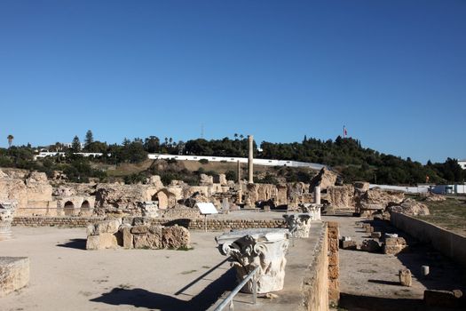 Tunisia. Ancient Carthage. The Antonine Baths