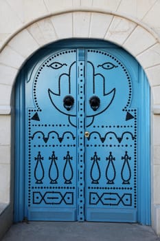 Traditional door from Sidi Bou Said, Tunis