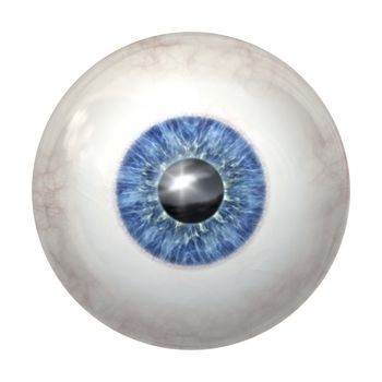 An image of a blue eye ball