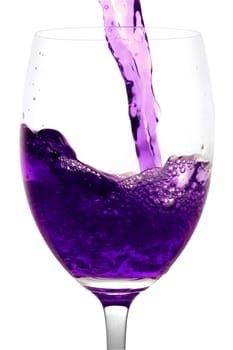 purple  Alcoholic Cocktail in martini glass