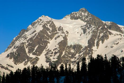 Mount Shuksan (9,127 ft. elevation above sea level), North Cascades National Park, Whatcom County, Washington, USA