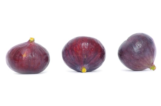 Fresh figs isolated on white