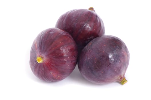 Fresh figs isolated on white