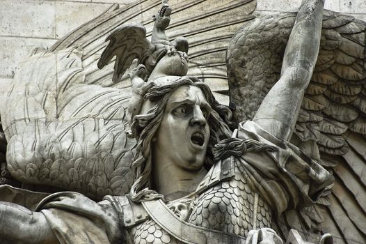 Detail of high-relief on Arc de Triomphe, Depart of the Volunteers