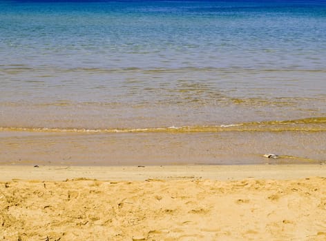 Beautiful Mediterranean beach on the island of Malta