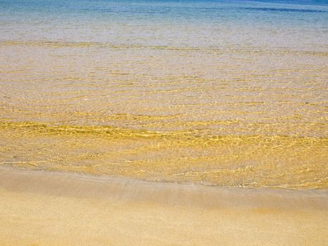 Beautiful Mediterranean beach on the island of Malta