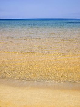 Beautiful Mediterranean beach on the island of Malta