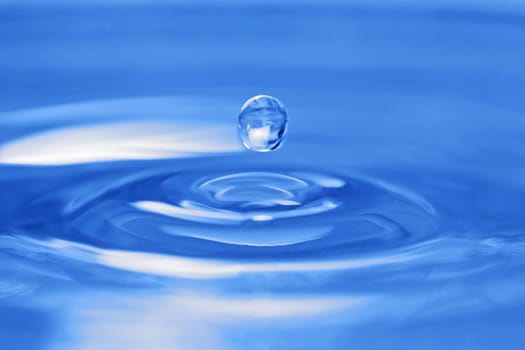 blue drop water background