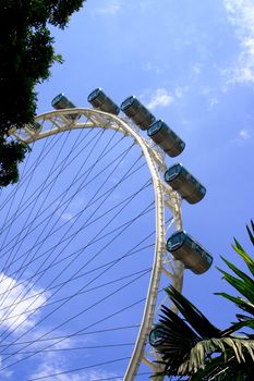 The Singapore Flyer, the biggest Giant wheel in the world.
