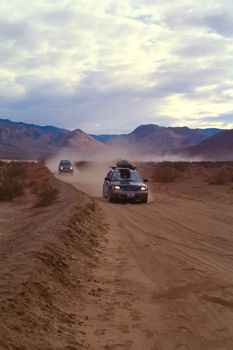 Racetrack Playa is a seasonally dry lake (a playa) located in the northern part of the Panamint Mountains in Death Valley National Park, California, U.S.A.. It is famous for 'sailing stones', rocks that mysteriously move across its surface.